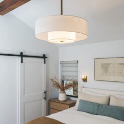 Hunter Jasmine Roth Brookside 30-in Luxe Gold with Matte White Blades Fandelier Ceiling Fan With Light 3 -Blade