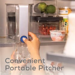 AquaTru Countertop 18-Cup Gray Plastic Water filter pitcher