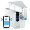 AquaTru Countertop 18-Cup Gray Plastic Water filter pitcher
