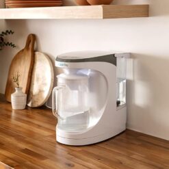 AquaTru Countertop 8-Cup White Glass Water filter pitcher