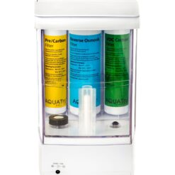 AquaTru Countertop 8-Cup White Glass Water filter pitcher