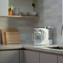 AquaTru Countertop 8-Cup White Glass Water filter pitcher