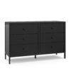 Graco Black Pine 6 -Drawer 51.38-in Standard dresser