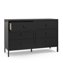 Graco Black Pine 6 -Drawer 51.38-in Standard dresser