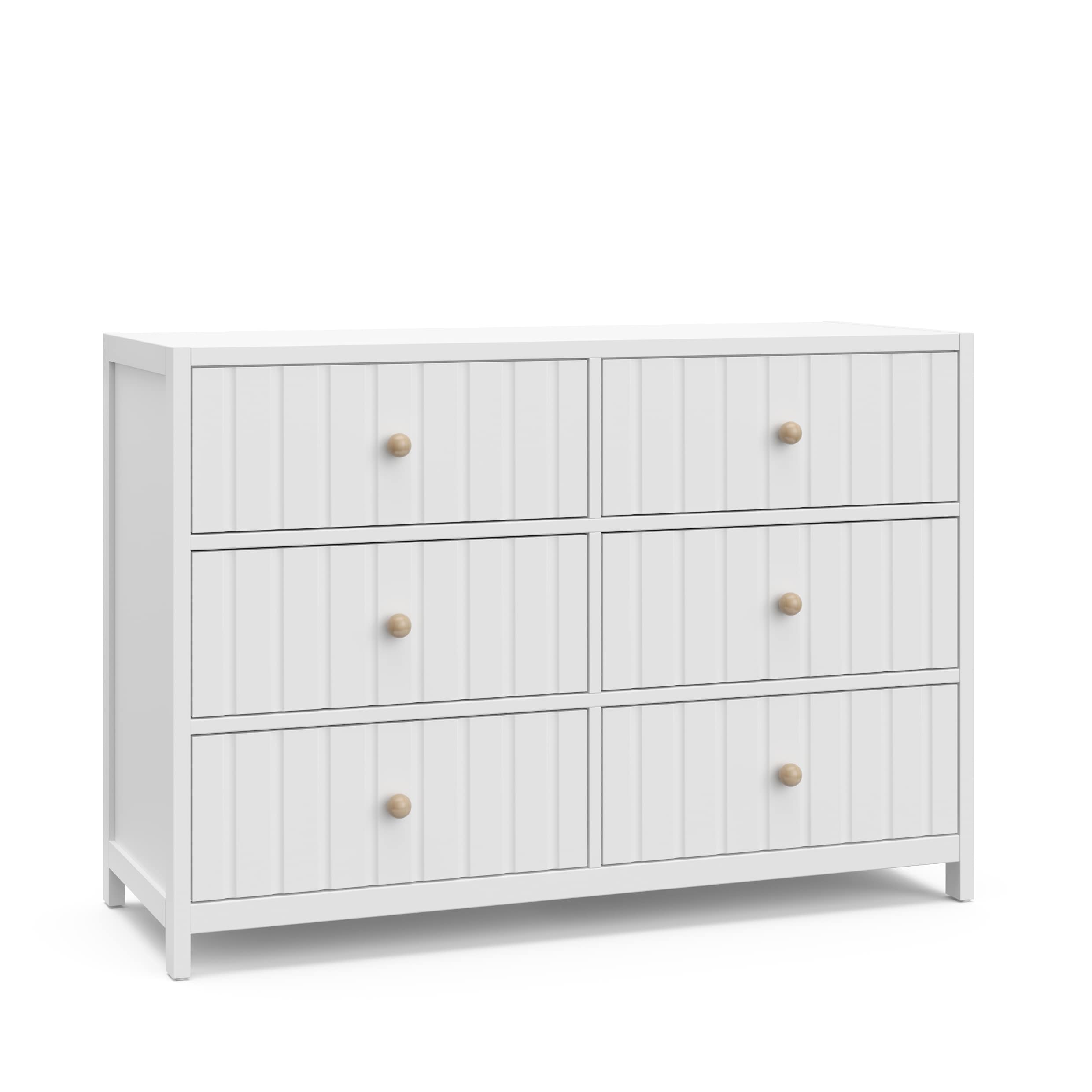 Graco Teddi White Pine 6 -Drawer 51.37-in Standard dresser