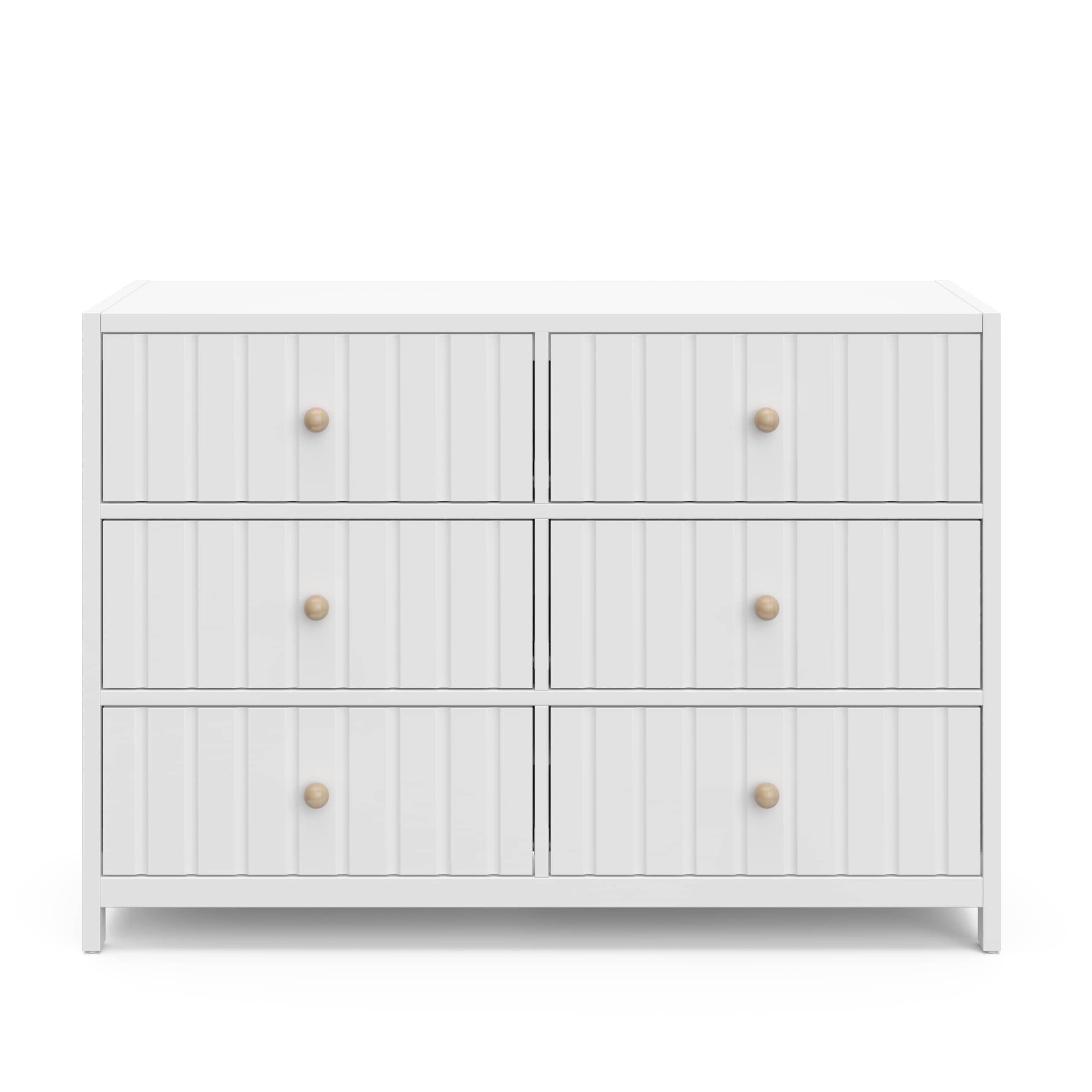 Graco Teddi White Pine 6 -Drawer 51.37-in Standard dresser