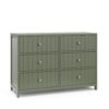 Graco Teddi Olive Pine 6 -Drawer 51.37-in Standard dresser