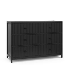 Graco Teddi Black Pine 6 -Drawer 51.37-in Standard dresser