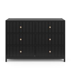 Graco Teddi Black Pine 6 -Drawer 51.37-in Standard dresser