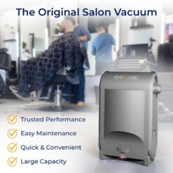 EyeVac Pro Touchless Vacuum Automatic Dustpan - Ultra Fast & Powerful - Great for Sweeping Salon Pet Hair Food Dirt Kitchen, Corded Canister Vacuum, Bagless, Automatic Sensors, 1400 Watt (Sliver)