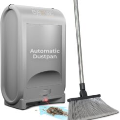 EyeVac Pro Touchless Vacuum Automatic Dustpan - Ultra Fast & Powerful - Great for Sweeping Salon Pet Hair Food Dirt Kitchen, Corded Canister Vacuum, Bagless, Automatic Sensors, 1400 Watt (Sliver)