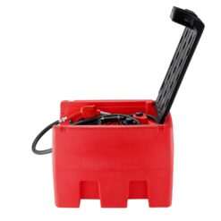VEVOR Portable Diesel and Gasoline Tank 48 Gallon 10.6GPM Flow Rate Diesel Fuel Tank with 12V Electric Transfer Pump 13.1ft Hose Auto Fueling Nozzle Transfer Tank for Easy Fuel Transportation Red