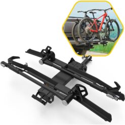 Saris MHS Modular UNO Hitch Bike Rack for 2 Bikes - Foldable Car Bike Rack Holds Up to 80 lbs