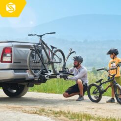 Saris MHS Modular UNO Hitch Bike Rack for 2 Bikes - Foldable Car Bike Rack Holds Up to 80 lbs
