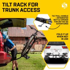 Saris SuperClamp G3 Platform Hitch Bike Rack - Lightweight - Durable - Versatile for RV/Camper