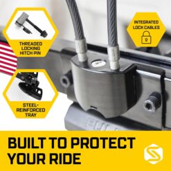 Saris SuperClamp G3 2-Bike Hitch Rack Lightweight Platform Carrier with Tilt Fits 1.25 and 2''