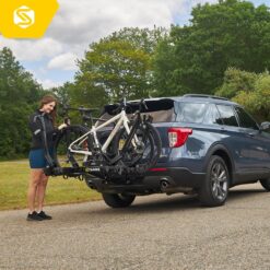 Saris SuperClamp G3 2-Bike Hitch Rack Lightweight Platform Carrier with Tilt Fits 1.25 and 2''
