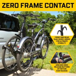 Saris SuperClamp G3 2-Bike Hitch Rack Lightweight Platform Carrier with Tilt Fits 1.25 and 2''