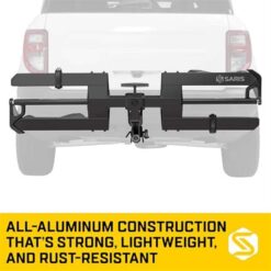 Saris SuperClamp 2 Bike Hitch Rack Lightweight Platform Bike Carrier Zero Frame Contact Tool-Free Tilt and Fold Supports eBikes