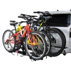 Saris Freedom 4-Bike Hitch Rack - Universal Fit - 2-Inch Receiver - 190 lb Capacity - Tilt Pedal