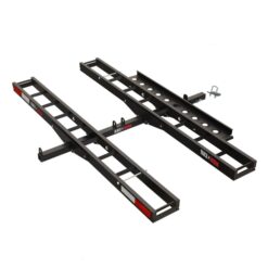 Black Widow Pro Double Dirt Bike Carrier with Ramp for 2 in Hitch 600 lb Capacity