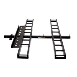 Black Widow Pro Double Dirt Bike Carrier with Ramp for 2 in Hitch 600 lb Capacity