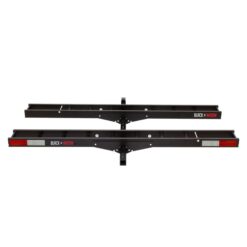 Black Widow Pro Double Dirt Bike Carrier with Ramp for 2 in Hitch 600 lb Capacity