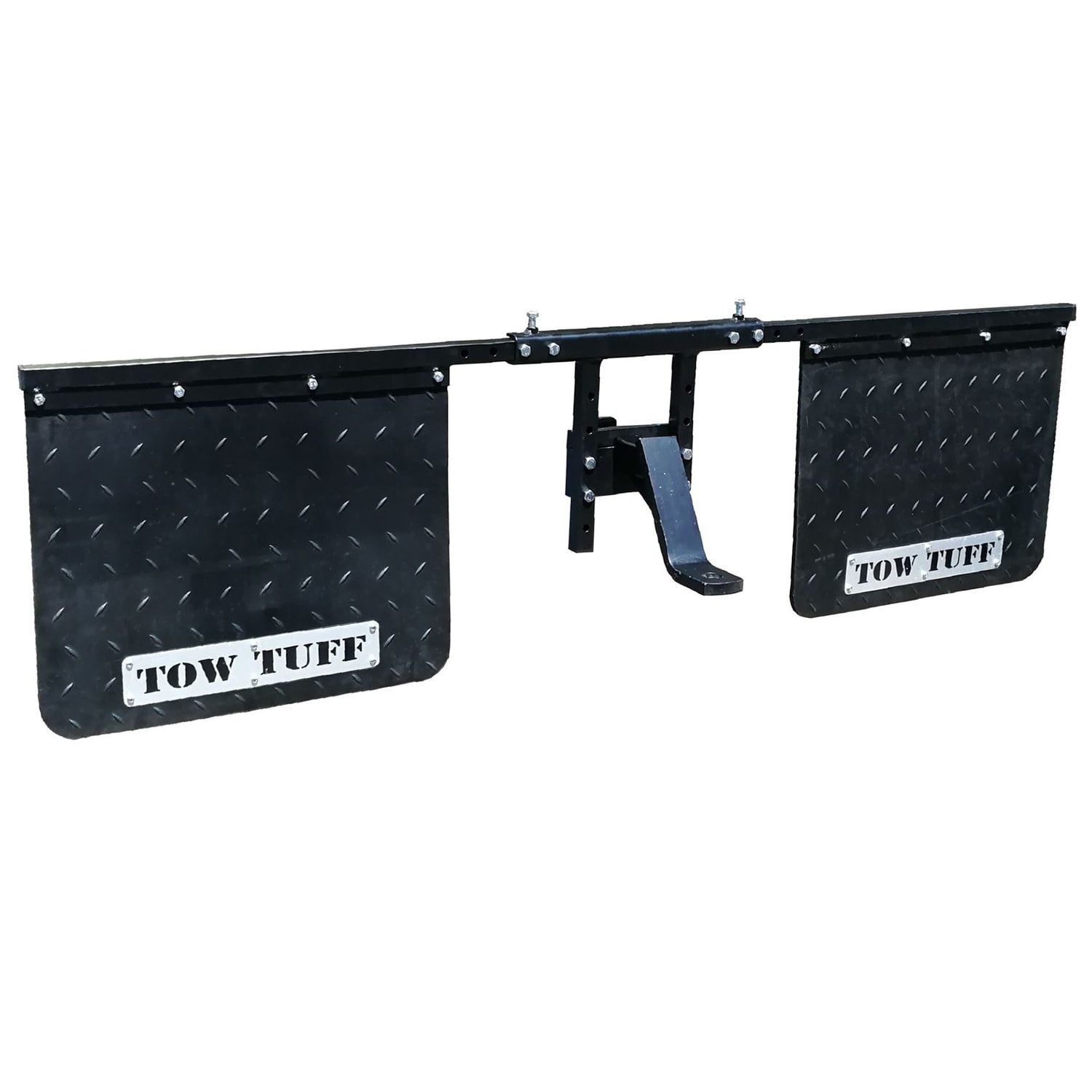 Tow Tuff 2418AMF 18Inches x 24Inches Universal Hitch Mount Rubber Rear Towing Mud Flaps