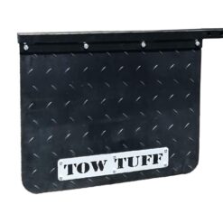 Tow Tuff 2418AMF 18Inches x 24Inches Universal Hitch Mount Rubber Rear Towing Mud Flaps