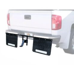 Tow Tuff 2418AMF 18Inches x 24Inches Universal Hitch Mount Rubber Rear Towing Mud Flaps