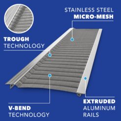 Atlas Gutter Guard 96 FT. Silver Stainless steel 5-in x 48-in ) Gutter guard 24 -Pack