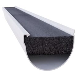 GutterFoam GutterFoam FR Black Foam Half round ( 4-in x 4-ft ) Gutter guard 30 -Pack
