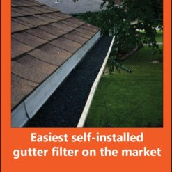 GutterFoam GutterFoam Pro FR Black Foam Half round ( 4-in x 4-ft ) Gutter guard 30 -Pack