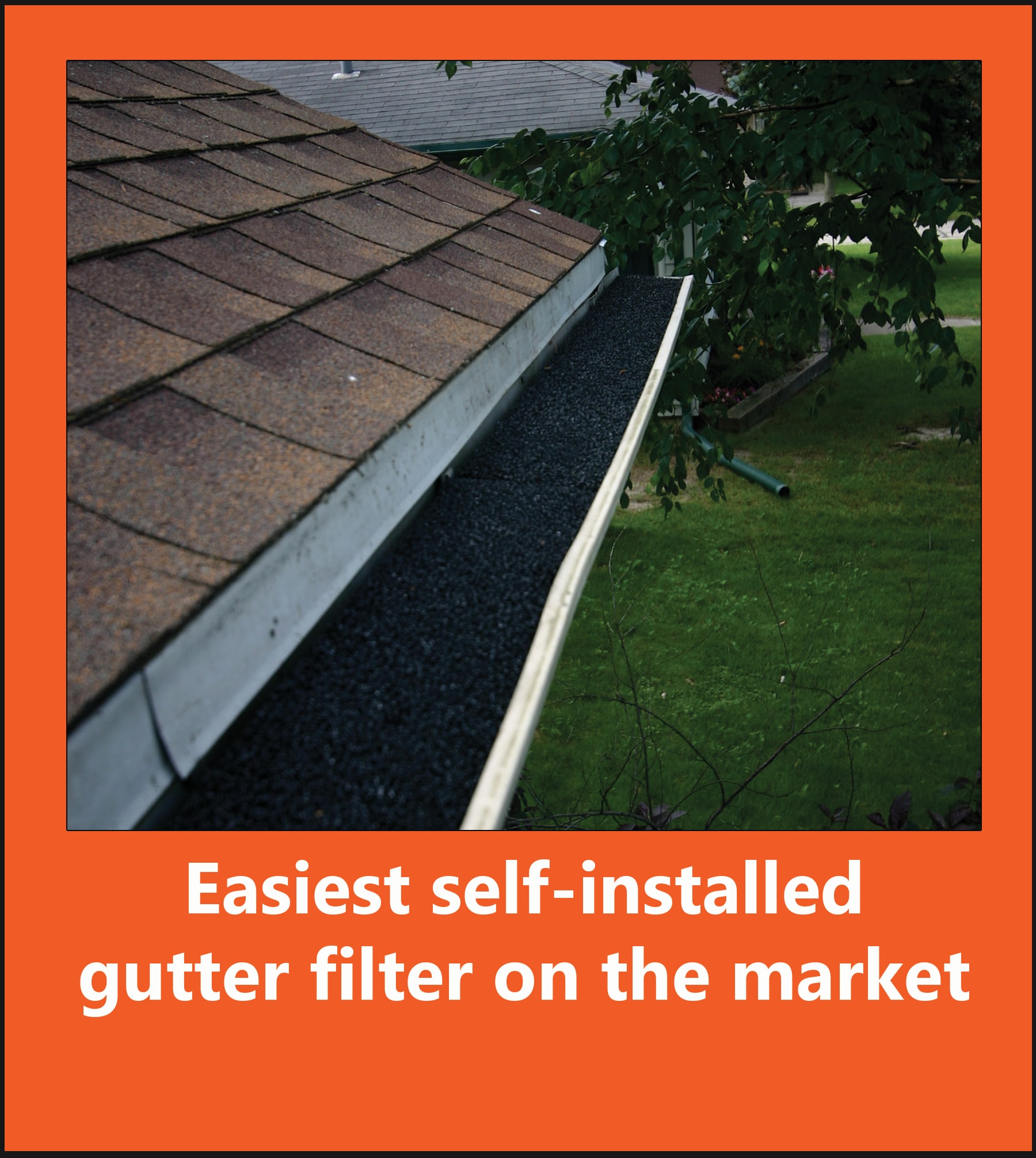 GutterFoam GutterFoam Pro FR Black Foam Half round ( 4-in x 4-ft ) Gutter guard 25 -Pack