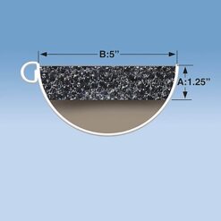 GutterFoam GutterFoam Pro FR Black Foam Half round ( 4-in x 4-ft ) Gutter guard 25 -Pack