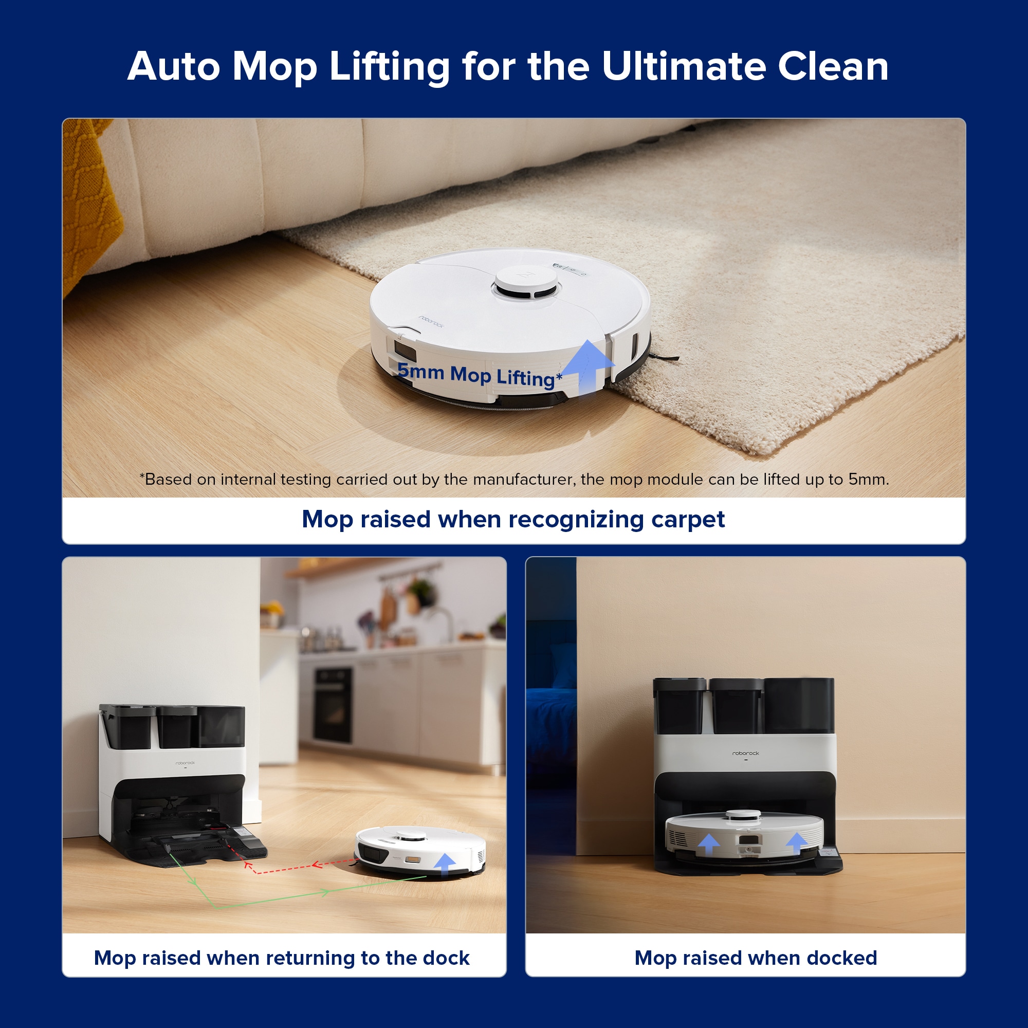 Roborock roborock S7 Max Ultra Auto Charging Self Emptying Pet Robotic Vacuum Cleaner and Mop