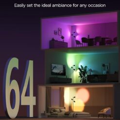 Govee Tree Floor Lamp Compatible with Matter, 3 Rotatable Lights with LuminBlend Technology, Standing Lamp with 64 Dynamic Scenes, Music Sync, Ideal Floor Lamp for Living Room, Bedroom, Office