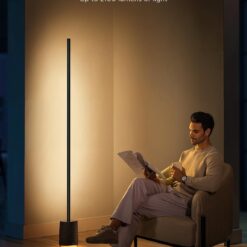 Govee Floor Lamp Pro, RGBICWW LED Lamp with Bluetooth Speaker and White Noise, 2100 Lumens Standing Lamp, Works with Matter, 16 Million Colors, Music Sync, Floor Lamp for Bedroom, Living Room
