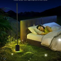 Govee Floor Lamp Pro, RGBICWW LED Lamp with Bluetooth Speaker and White Noise, 2100 Lumens Standing Lamp, Works with Matter, 16 Million Colors, Music Sync, Floor Lamp for Bedroom, Living Room