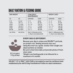 ORIJEN Grain Free High Protein Dry Dog Food Fit & Trim Recipe 23.5lb Bag