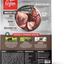 ORIJEN Grain Free High Protein Premium Dry Cat Food Regional Red Recipe 12lb Bag