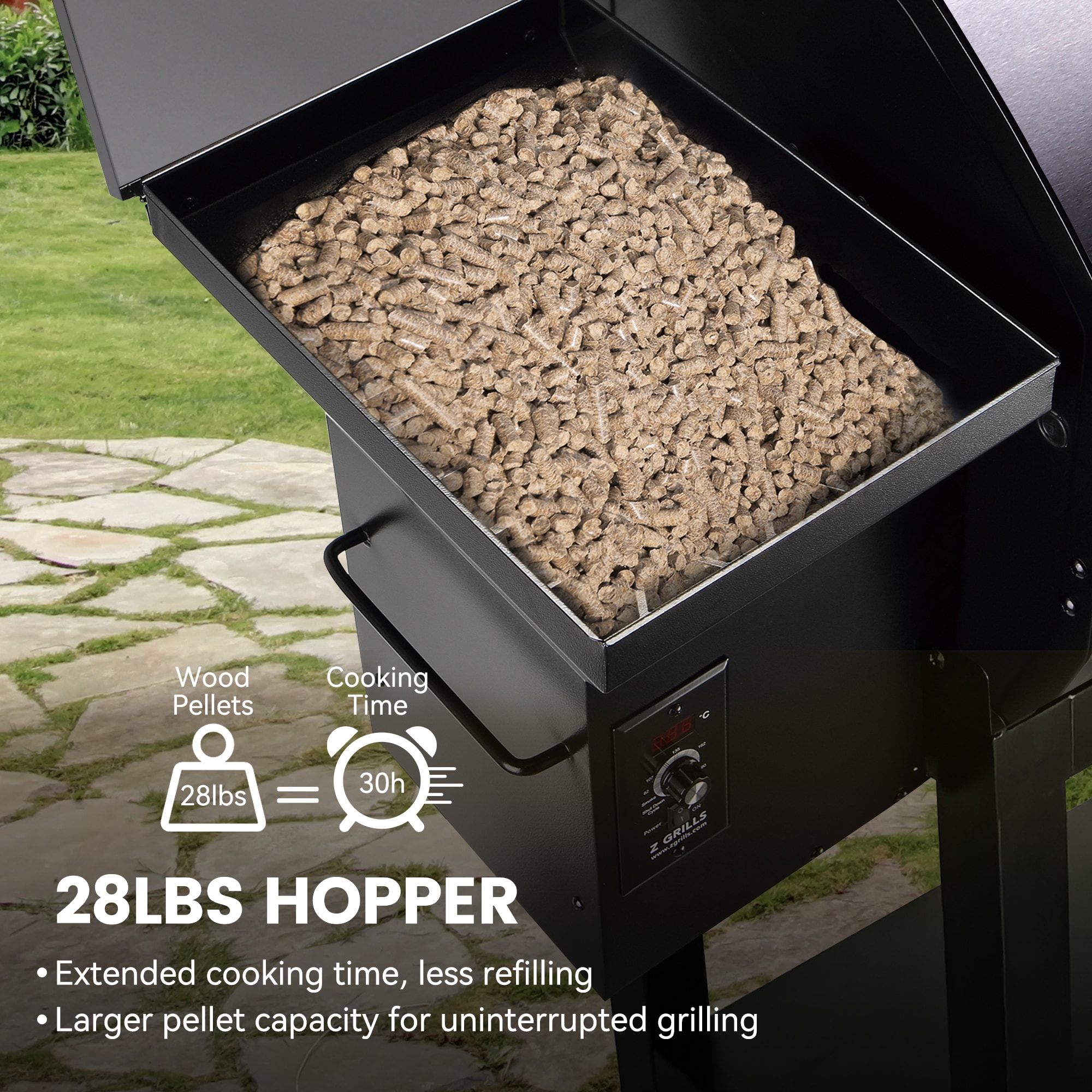 Z GRILLS ZPG-10002B2E 1057-Sq. in Sliver Pellet Grill