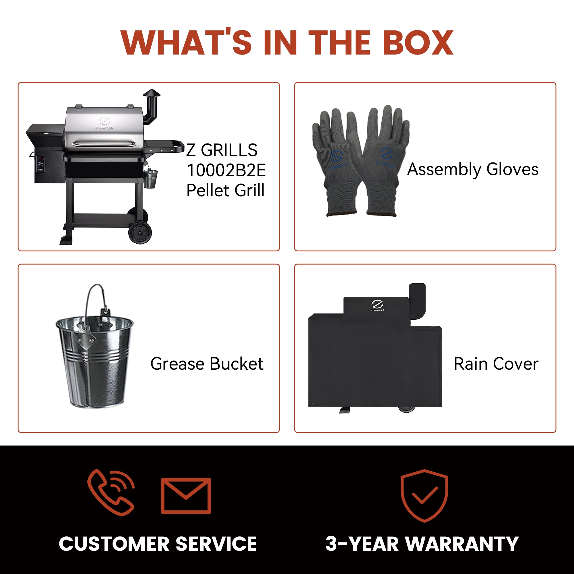 Z GRILLS ZPG-10002B2E 1057-Sq. in Sliver Pellet Grill