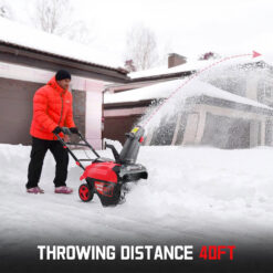 PowerSmart 80-volt 21-in Single-stage Push Battery Snow Blower 6 Ah (Battery Not Included) (Charger Not Included)
