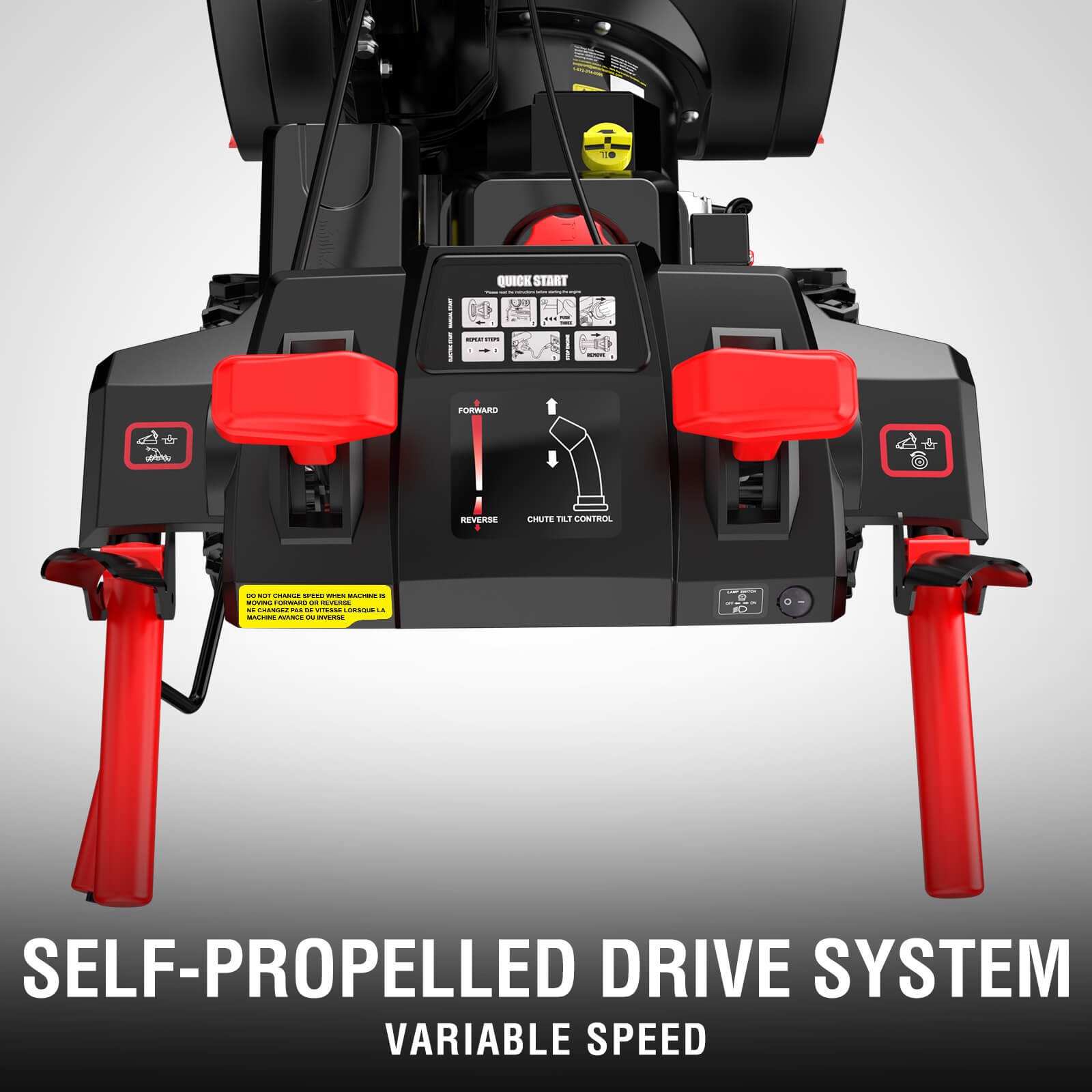 PowerSmart 24'' 252cc Two Stage Self-Propelled Gas Snow Blower w/ Electric Start