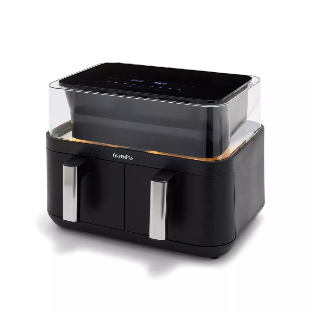 GreenPan Bistro 10qt 360 Clear View Double Air Fryer