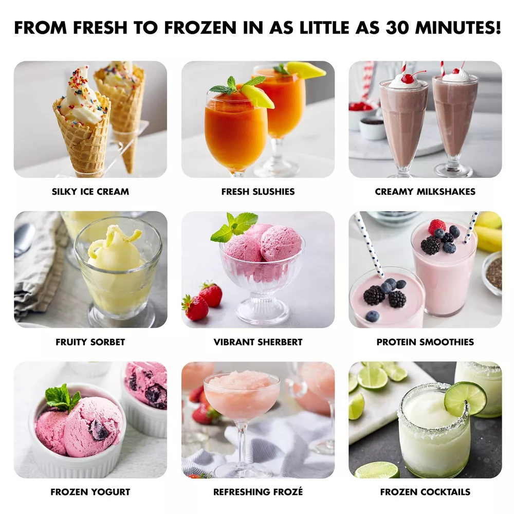 GreenPan Frost Ice Cream and Frozen Drink Maker, Licorice