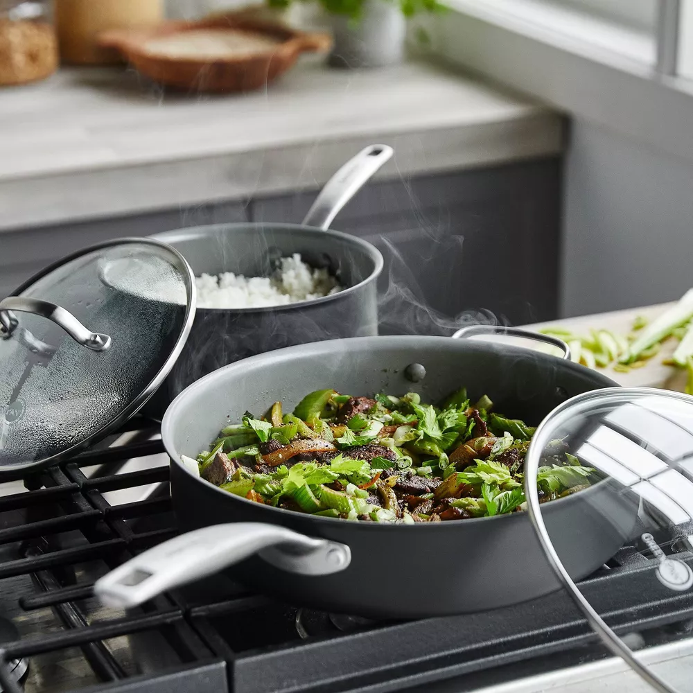 GreenPan Chatham 10pc Hard Anodized Healthy Ceramic Nonstick Cookware Set