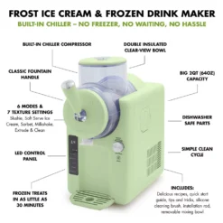 GreenPan Frost Ice Cream and Frozen Drink Maker, Pistachio