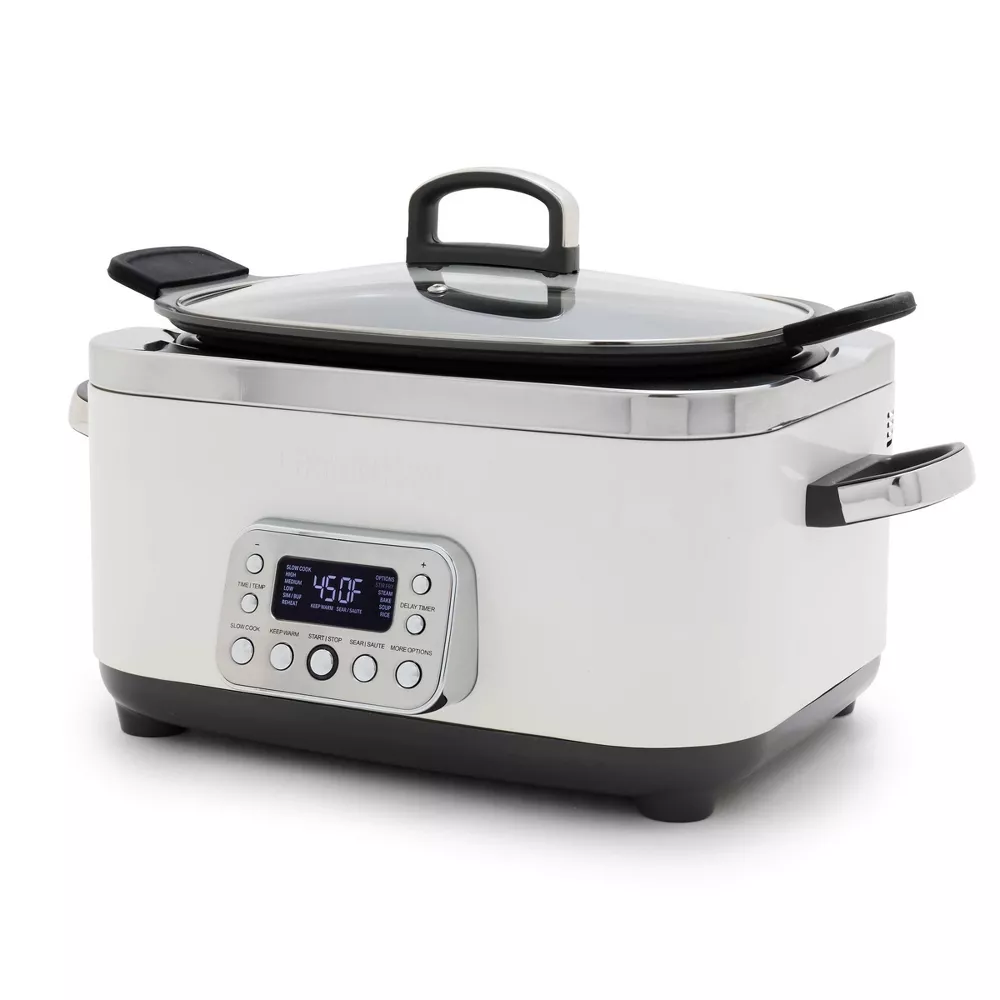 GreenPan Elite 6qt Slow Cooker, Cream